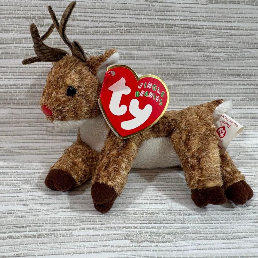 2003 Ty jingle beanies Rudolph the red nosed reindeer VINTAGE
